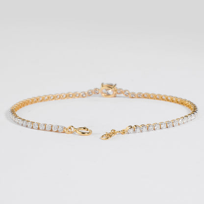 Oval Diamond Tennis Bracelet