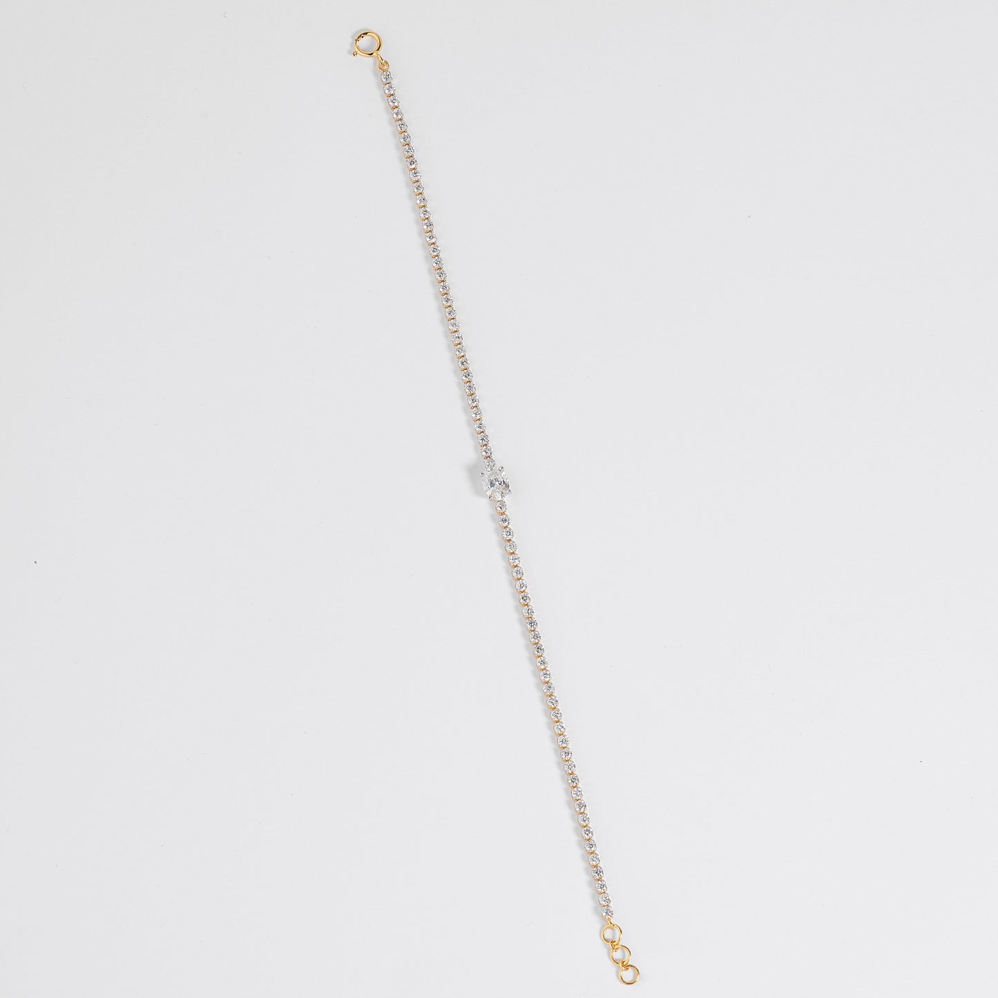 Oval Diamond Tennis Bracelet