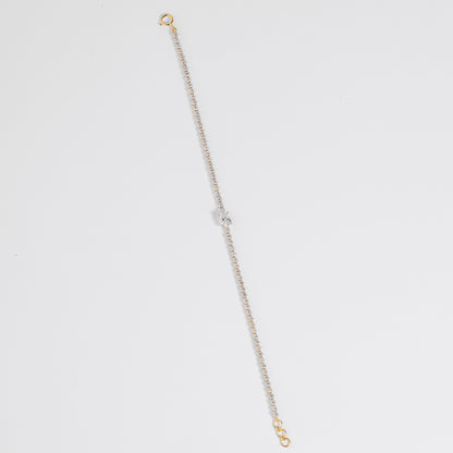 Oval Diamond Tennis Bracelet