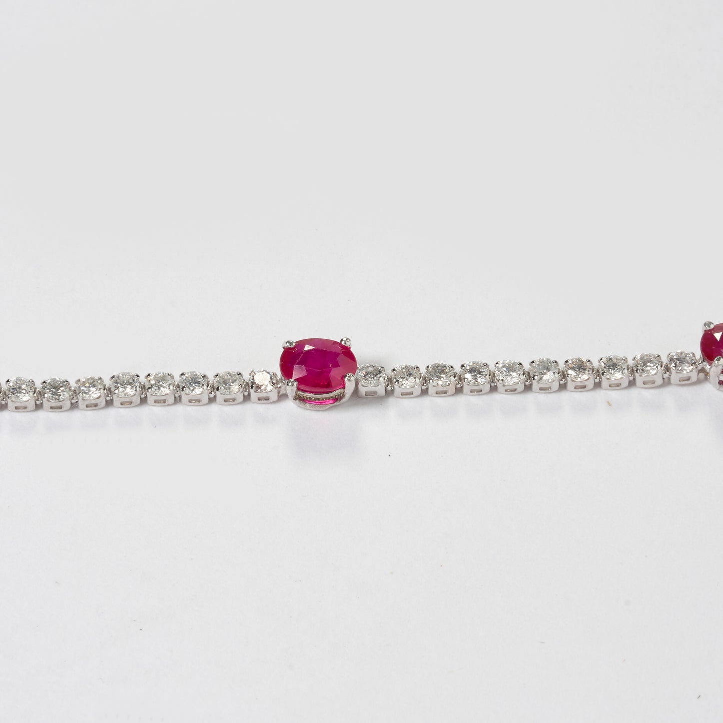 Ruby Diamond Tennis Bracelet