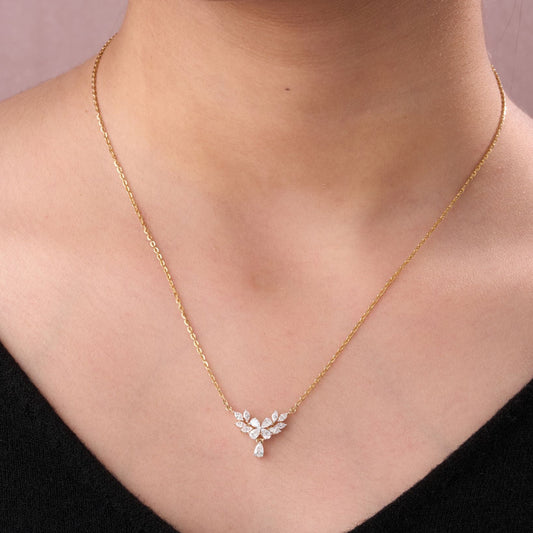 Floral Diamond Necklace