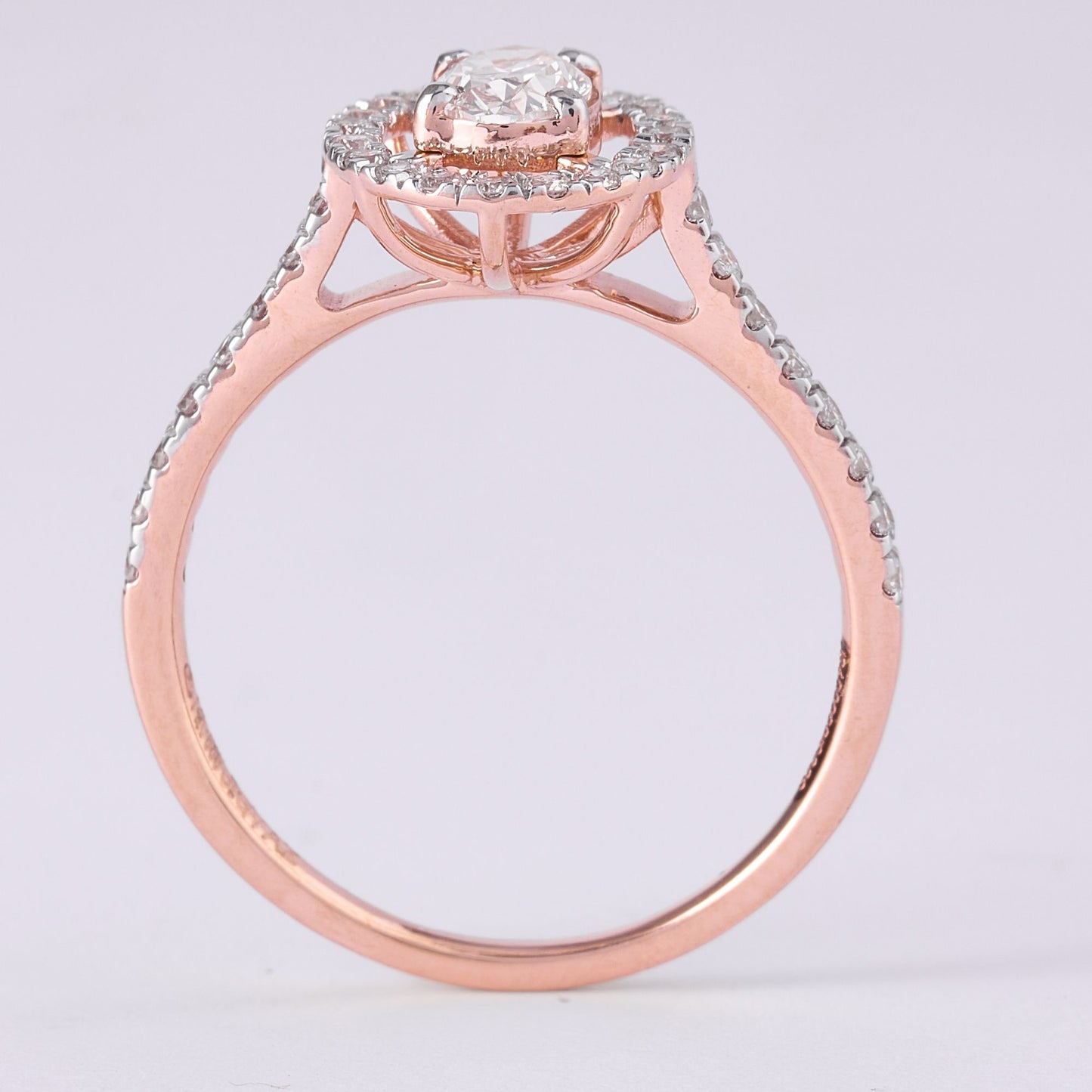 Halo Oval Diamond Engagement Ring