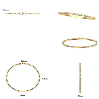 Hexagon Diamond Bracelet