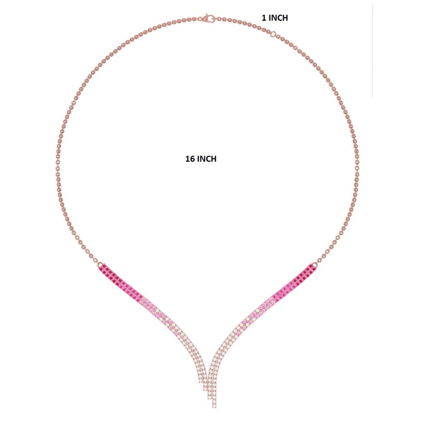 Natural Diamond Y Necklace