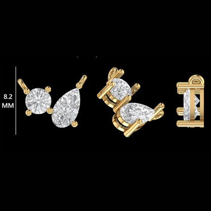 Two Stone Diamond Necklace