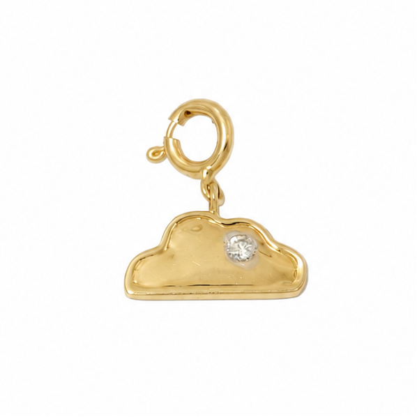Cloud Diamond Charm Pendant