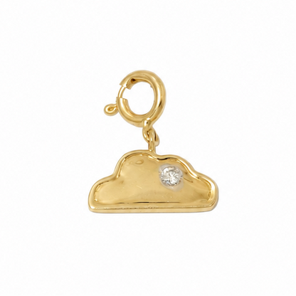 Cloud Diamond Charm Pendant