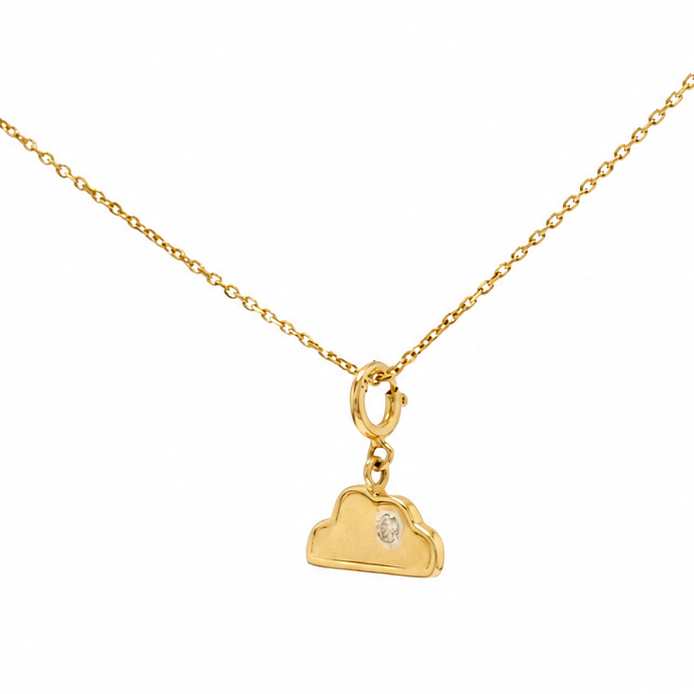 Cloud Diamond Charm Pendant