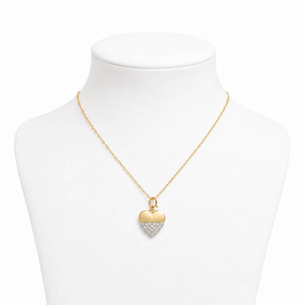 Heart Diamond Charm Pendant