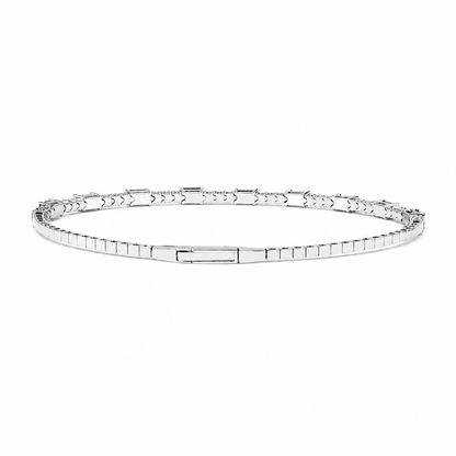 Blue Sapphire Diamond Cuff Bracelet