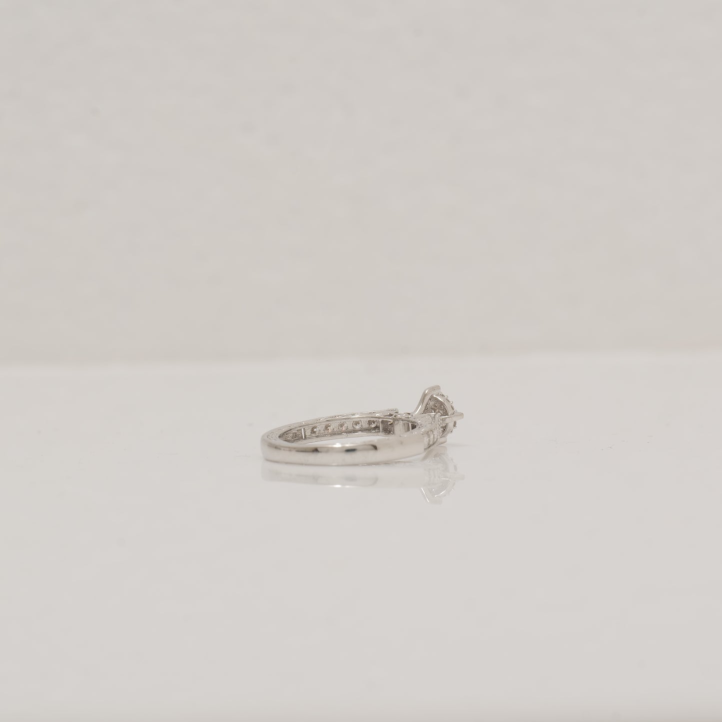 Natural Diamond Round Halo Engagement Ring 14K Gold