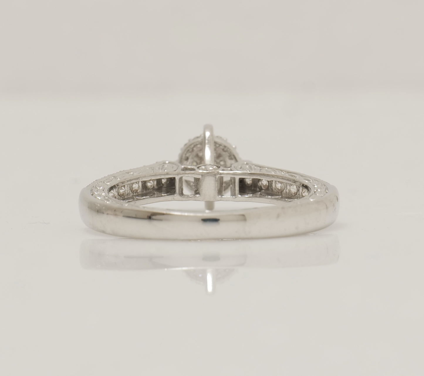 Natural Diamond Round Halo Engagement Ring 14K Gold