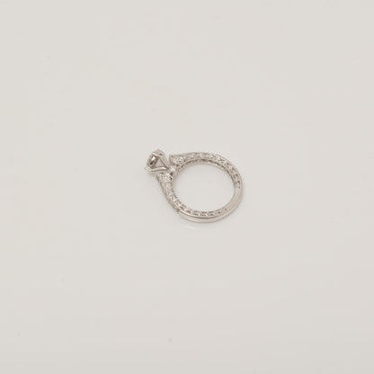 Natural Diamond Round Halo Engagement Ring 14K Gold