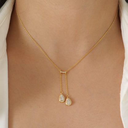 Dual Pear Necklace