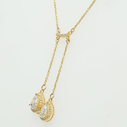 Dual Pear Necklace