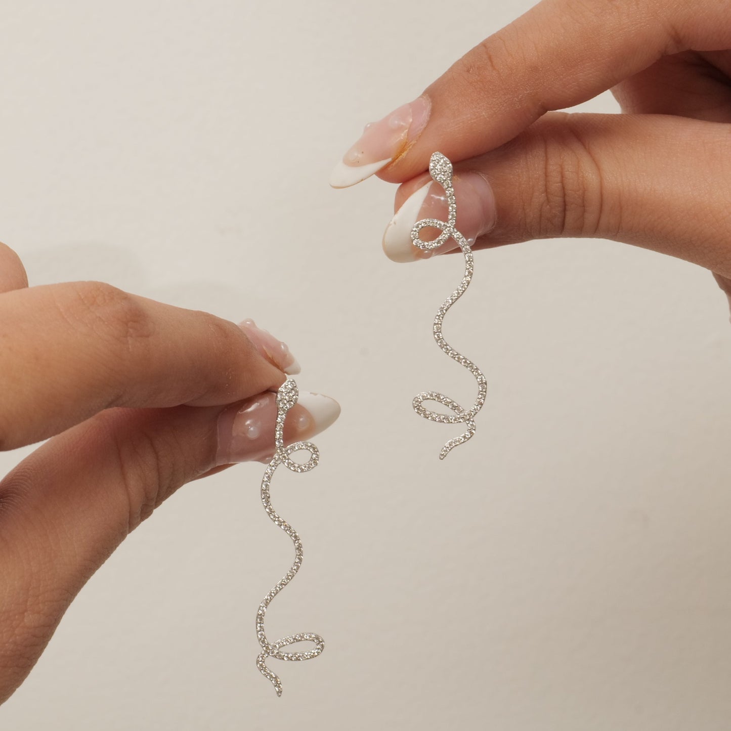 Snake Natural Diamond Earrings