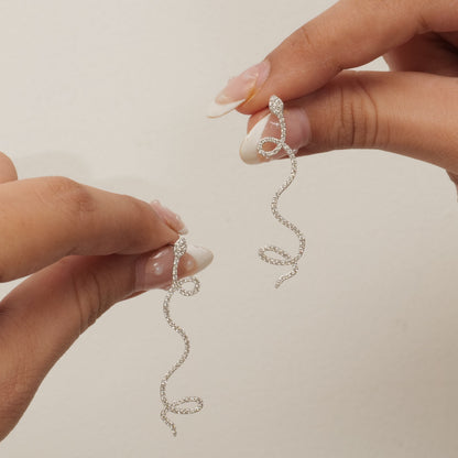 Snake Natural Diamond Earrings