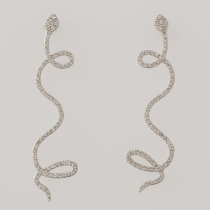 Snake Natural Diamond Earrings