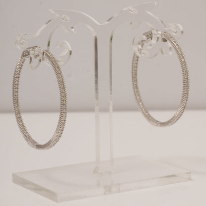 Inside Out Diamond Hoop Earrings
