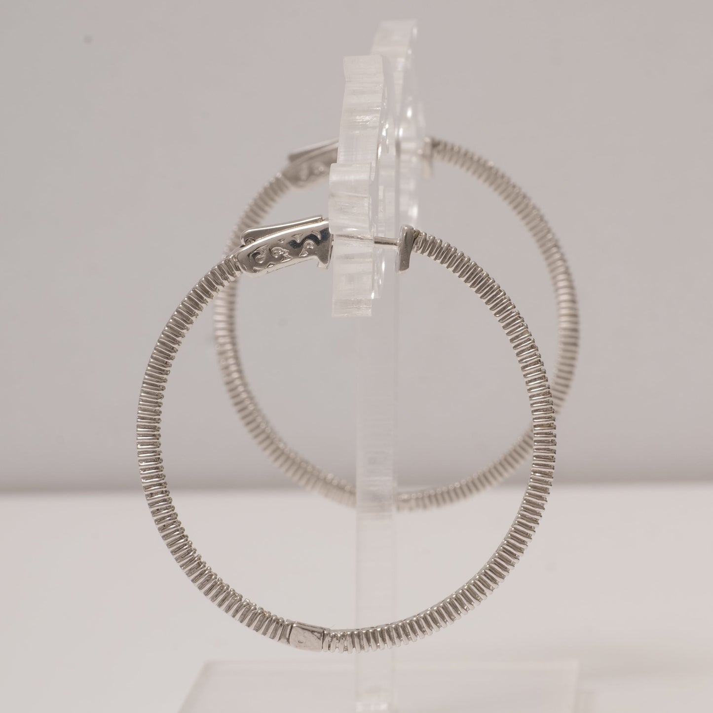Inside Out Diamond Hoop Earrings