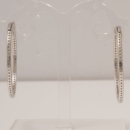 Inside Out Diamond Hoop Earrings
