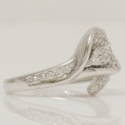 Leaf Natural Diamond Wrap Ring