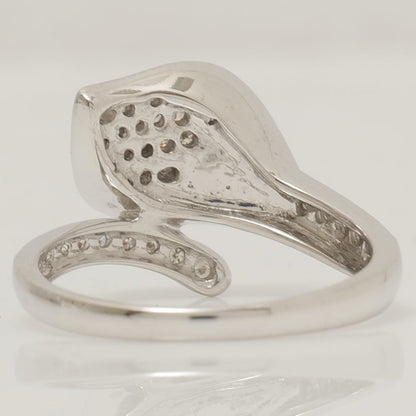 Leaf Natural Diamond Wrap Ring