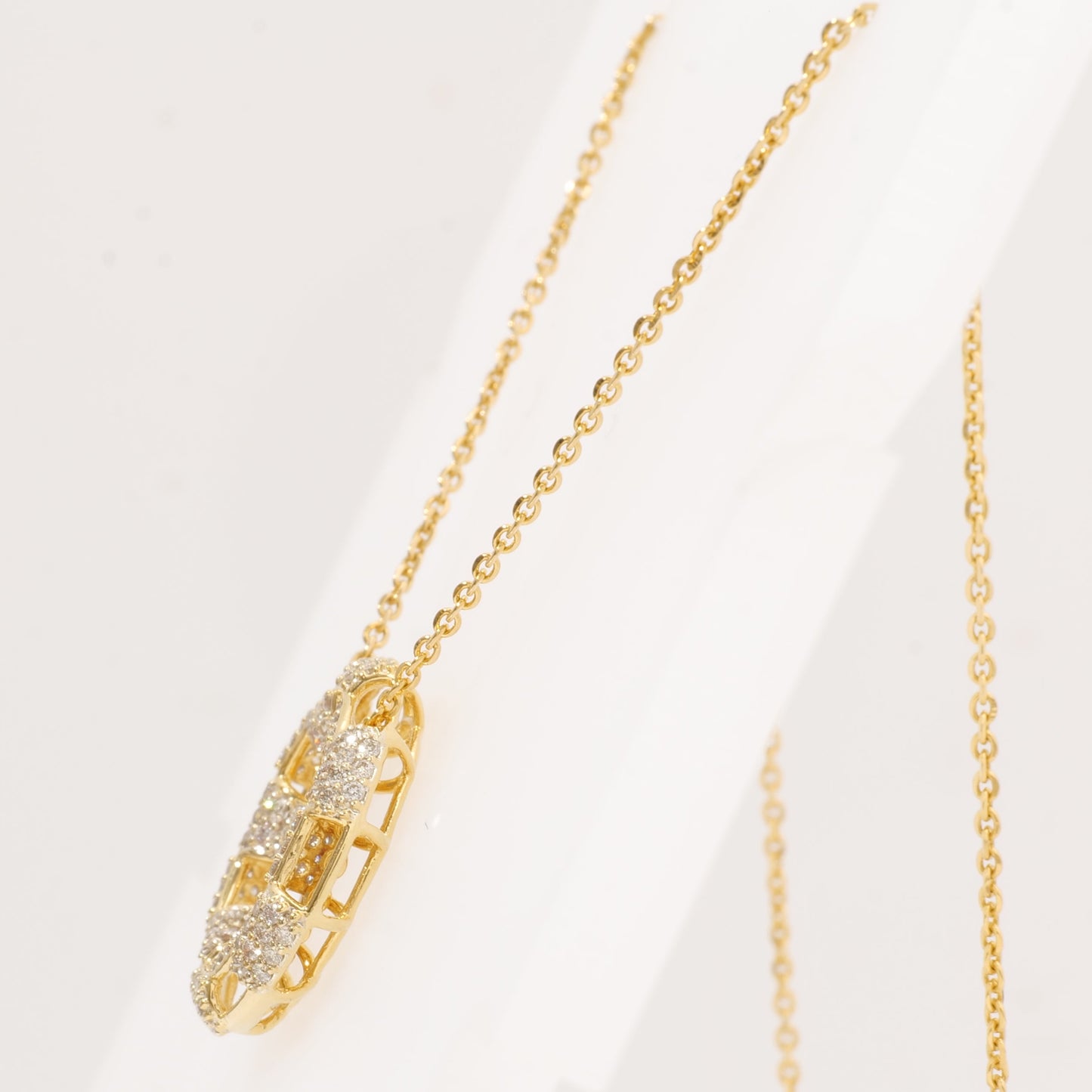 Diamond Circle Pendant Necklace