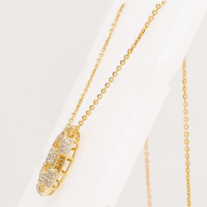 Diamond Circle Pendant Necklace