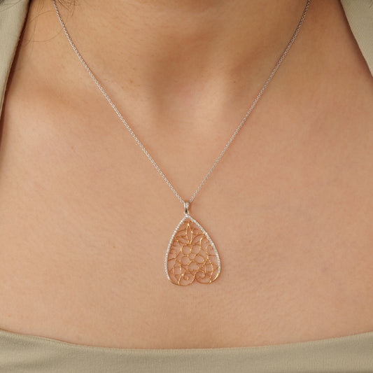 Filigree Diamond Pendant