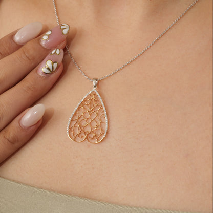 Filigree Diamond Pendant