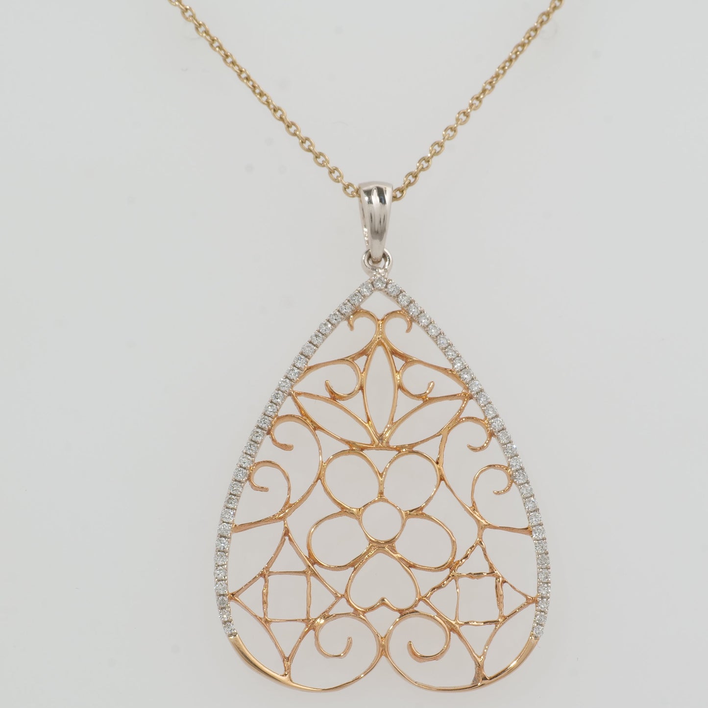 Filigree Diamond Pendant