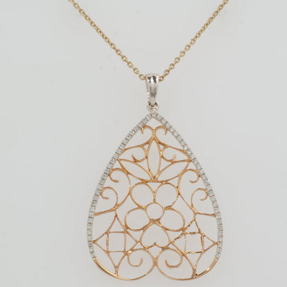 Filigree Diamond Pendant
