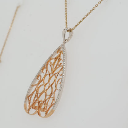 Filigree Diamond Pendant