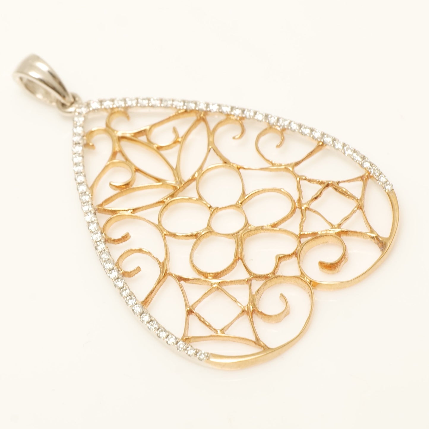 Filigree Diamond Pendant
