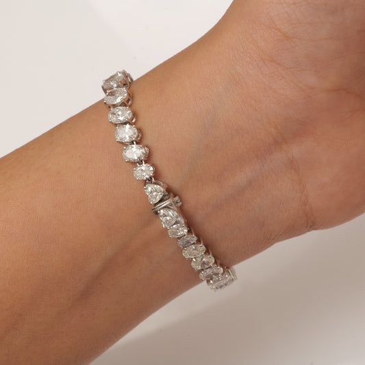 Oval Diamond Tennis Bracelet