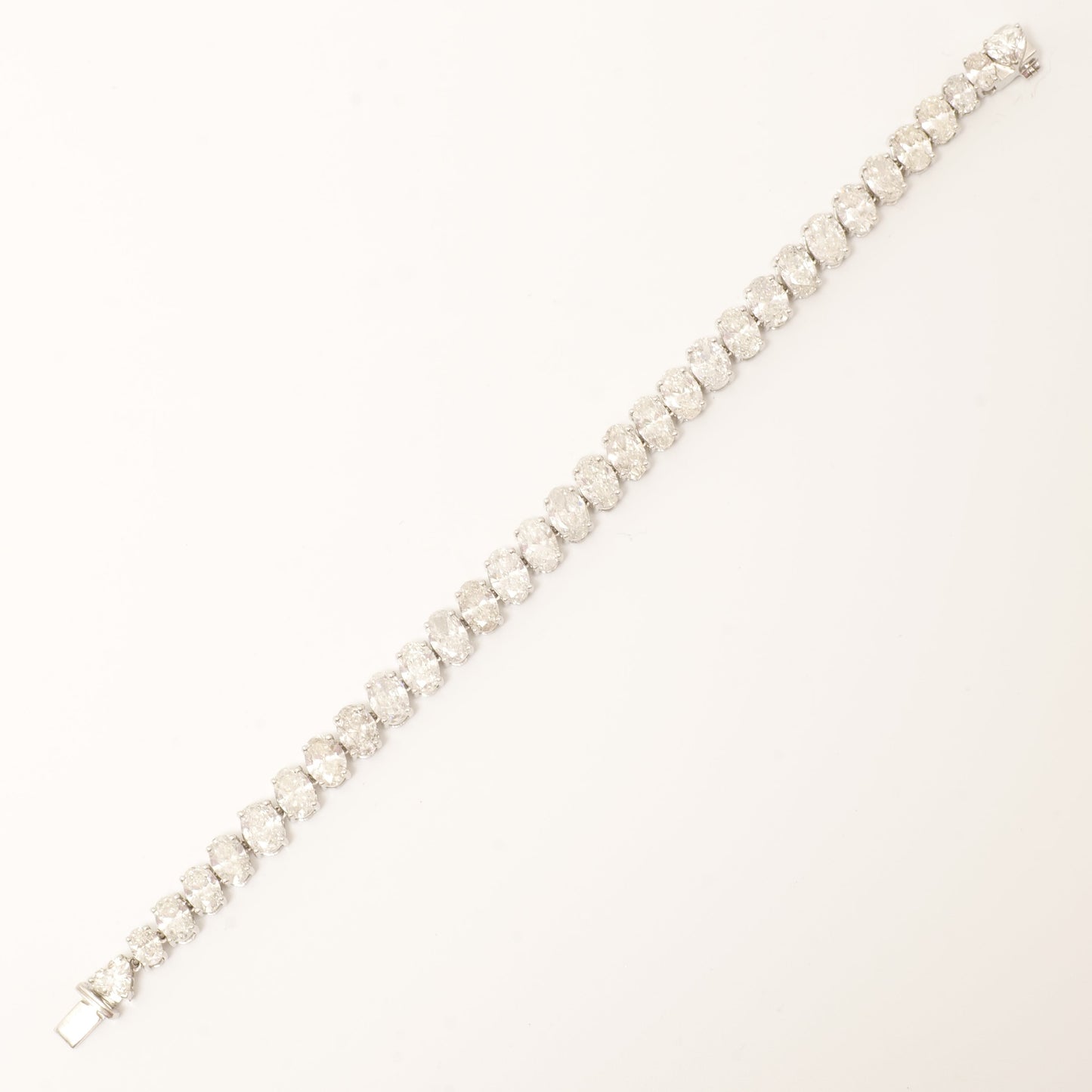 Oval Diamond Tennis Bracelet
