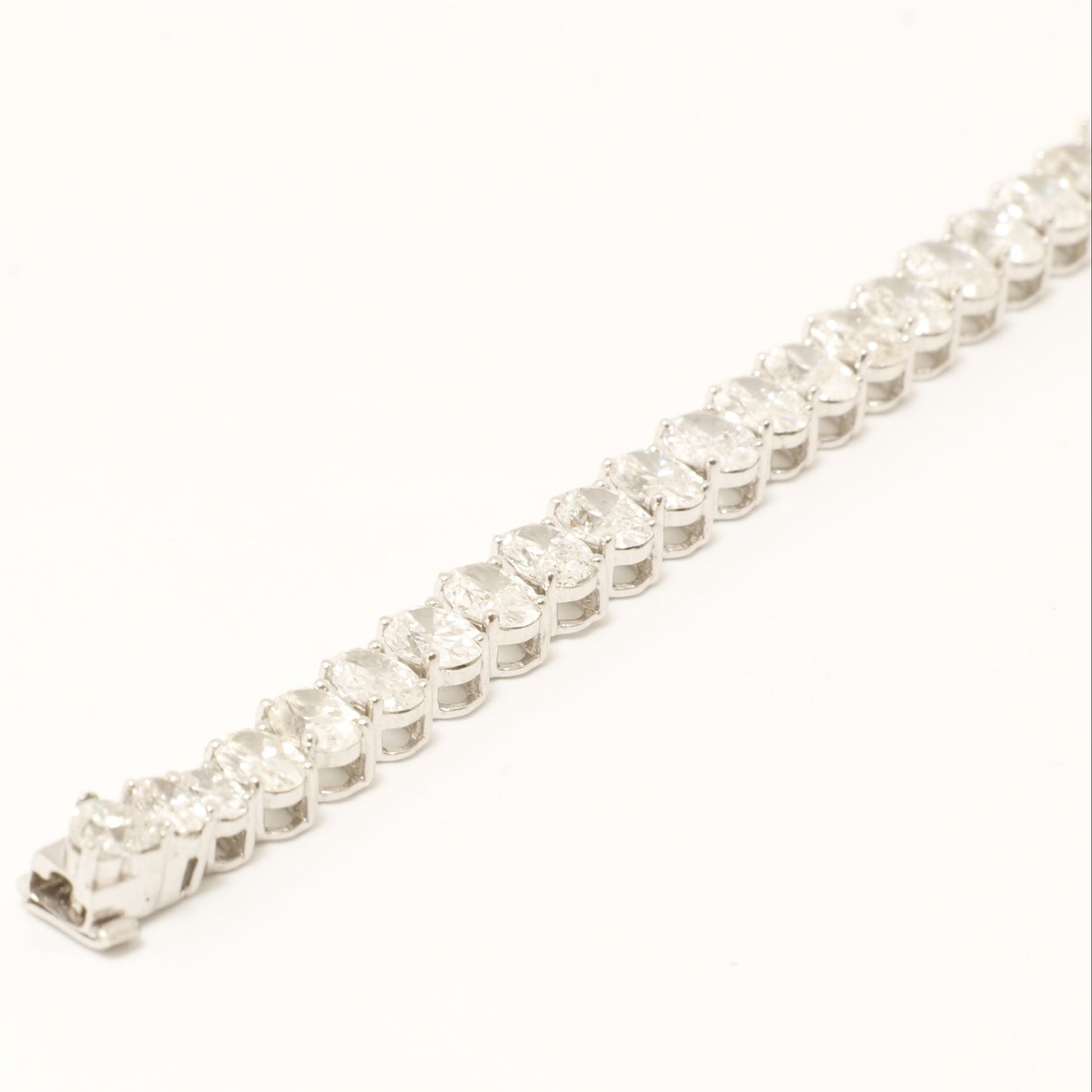 Oval Diamond Tennis Bracelet