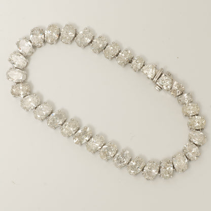 Oval Diamond Tennis Bracelet