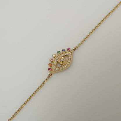 Evil Eye Diamond Bracelet