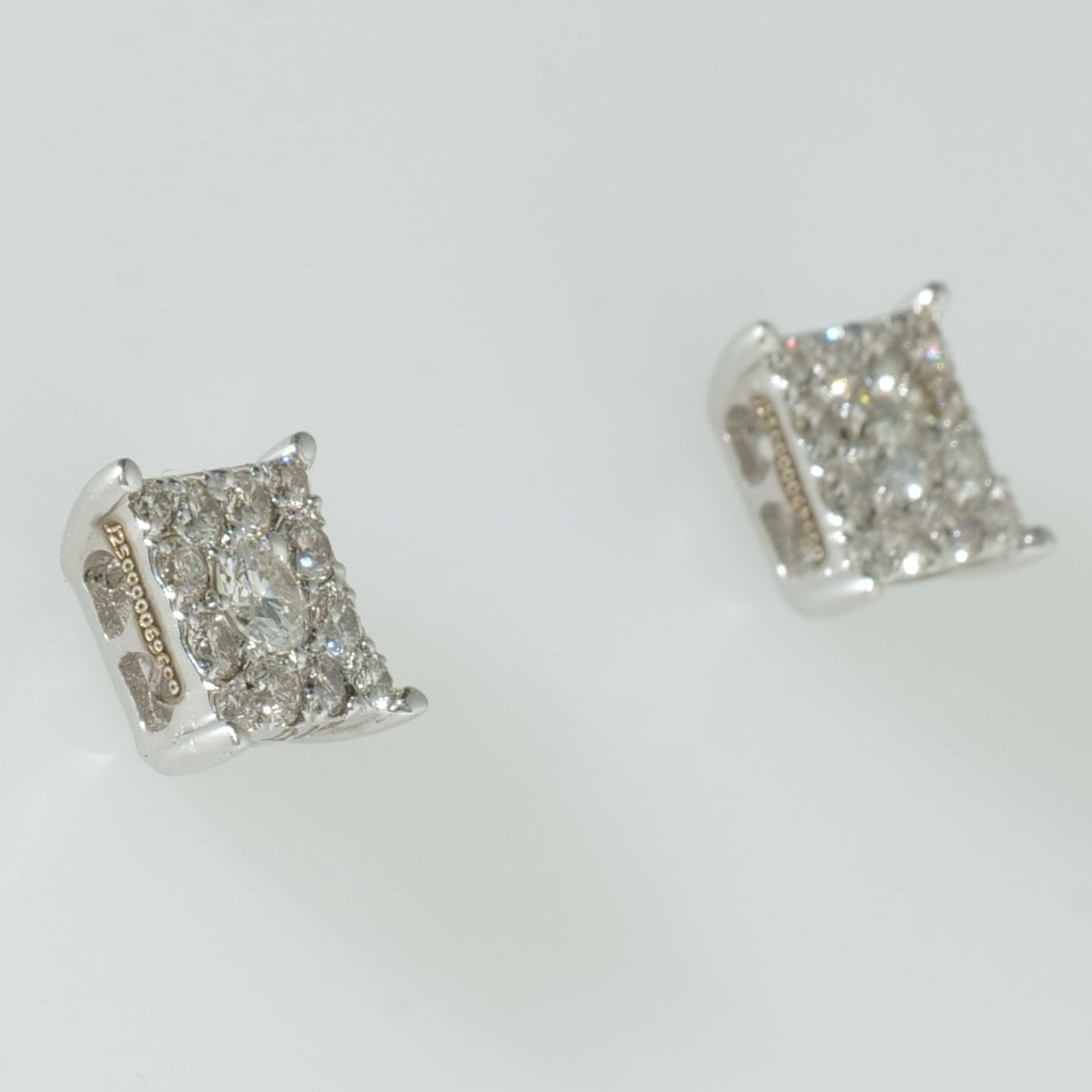 Square Diamond Studs