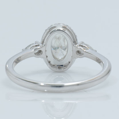 Oval Halo Diamond Ring