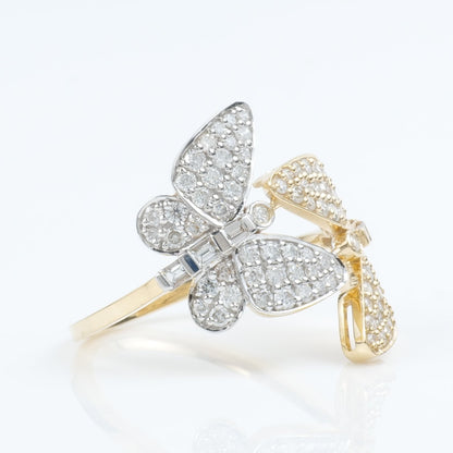 Butterfly Diamond Cocktail Ring