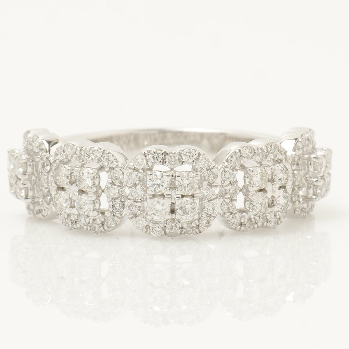 Cluster Diamond Band Ring