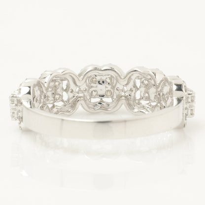 Cluster Diamond Band Ring
