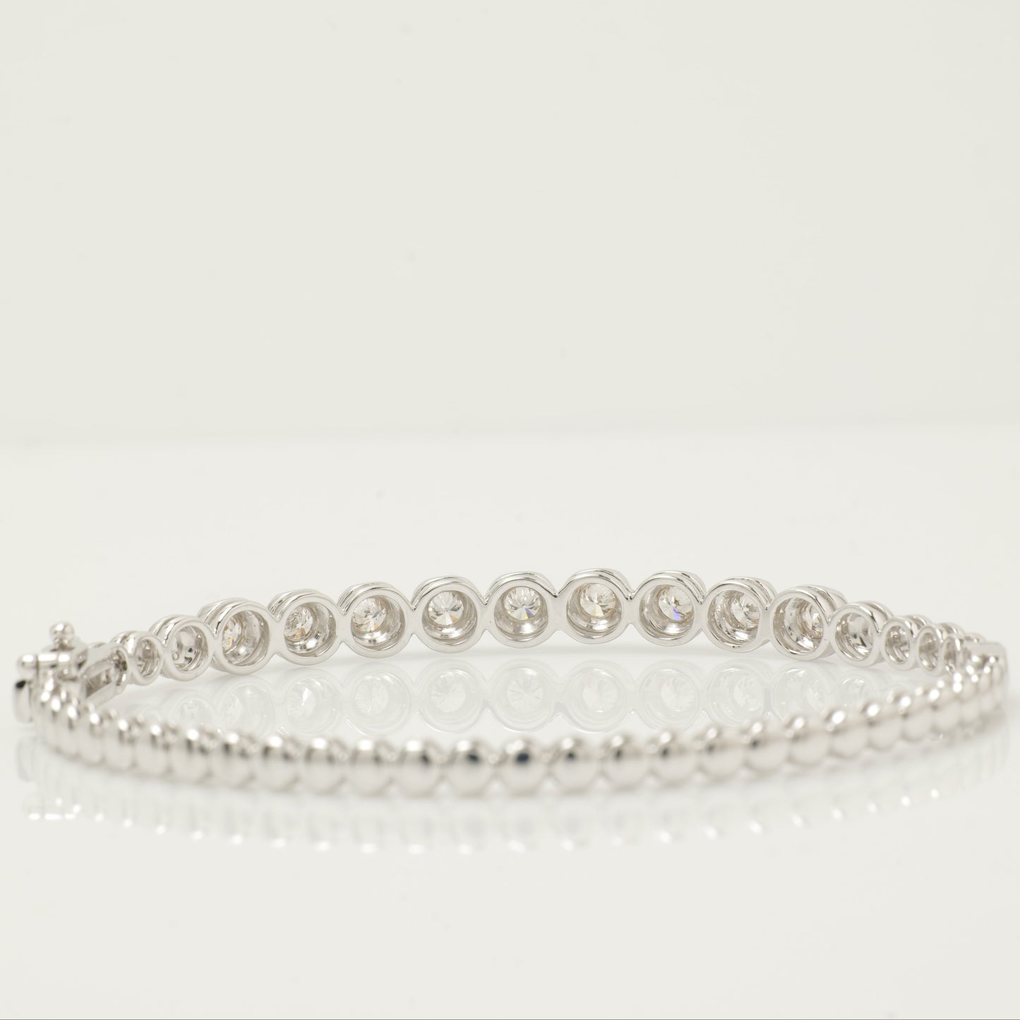 Solitaire Diamond Bracelet In 14kt Solid Gold