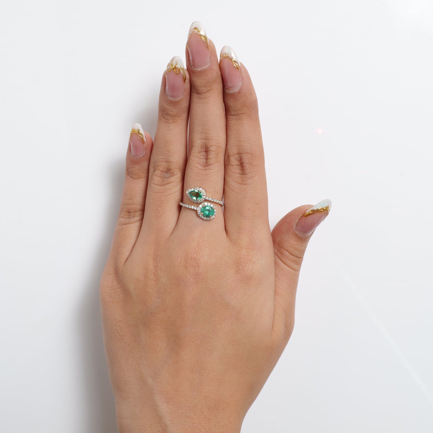 Bypass Emerald Ring