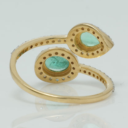 Bypass Emerald Ring