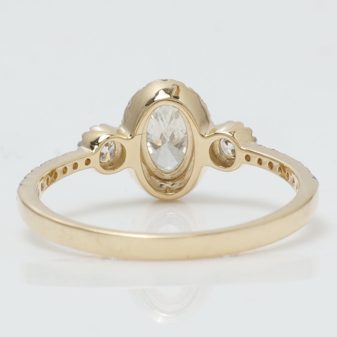 Oval Halo Diamond Ring