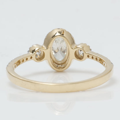 Oval Halo Diamond Ring